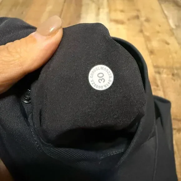 Lululemon Commission Pant Slim Warpstreme 32 Black